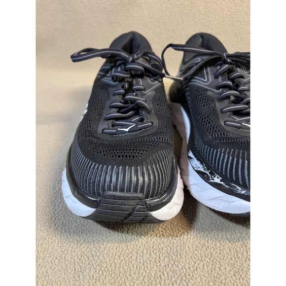 Hoka Bondi 7 Black Running Shoes Woman's Size 7.5 - Picture 5 of 16